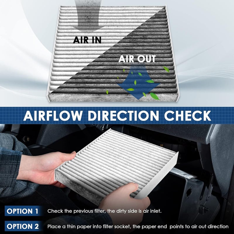 kurimup Premium Cabin Air Filter with Activated Carbon,Replacement for CF11809,Fit for Chevrolet Silverado 1500LD/2500HD/3500HD/Suburban,GMC Sierra 1500/2500HD/3500HD/Yukon. - Image 5